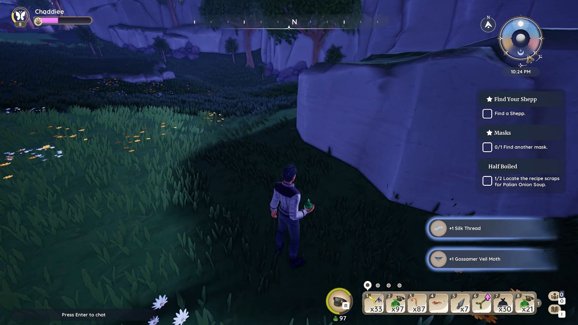 Gossamer Veil Moth also drops Silk Thread (Image via Singularity 6 Corporation | YouTube/PlayWithChad)